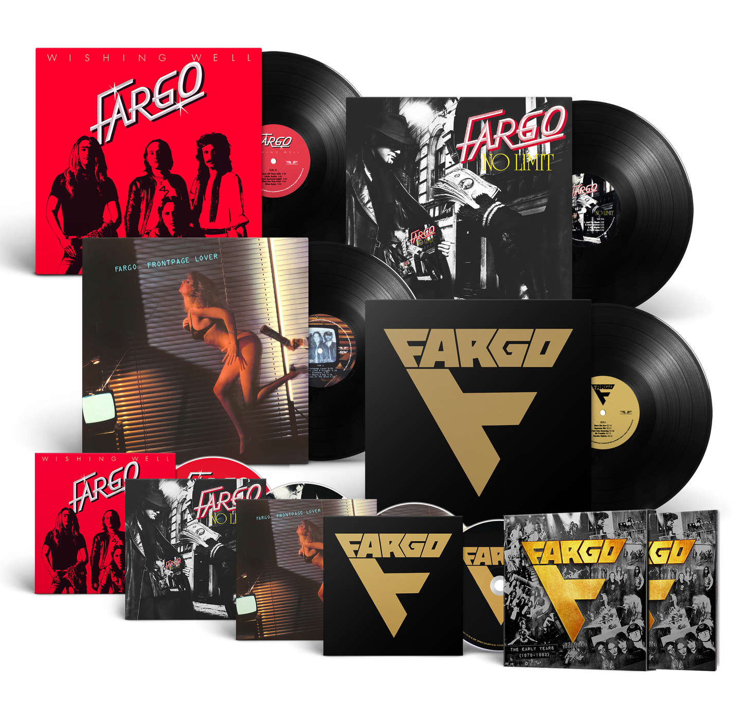 Fargo "The Early Years (1979-1982)" 4 CDs + 4 LPs-Bundle