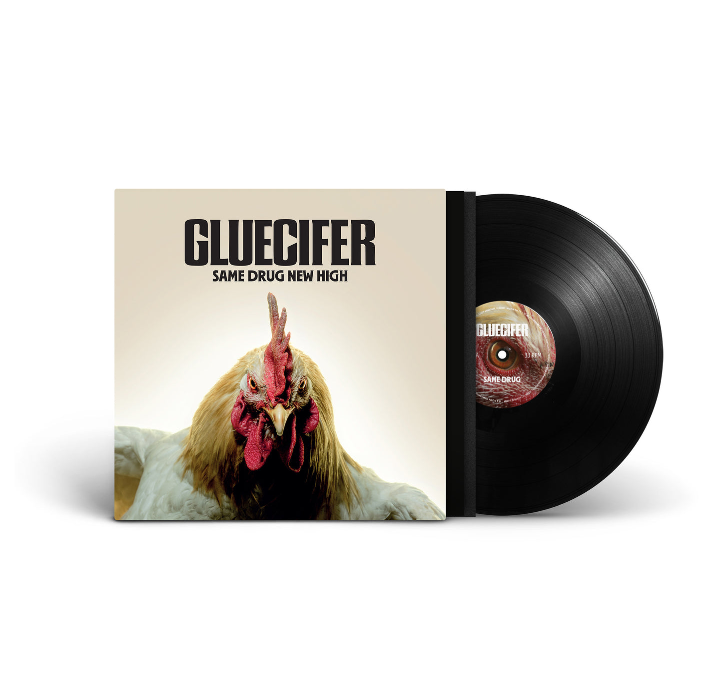 Gluecifer "Same Drug New High" exclusive CD-LP-LP-LP-Shirt-Bundle "Band" & "Cock"