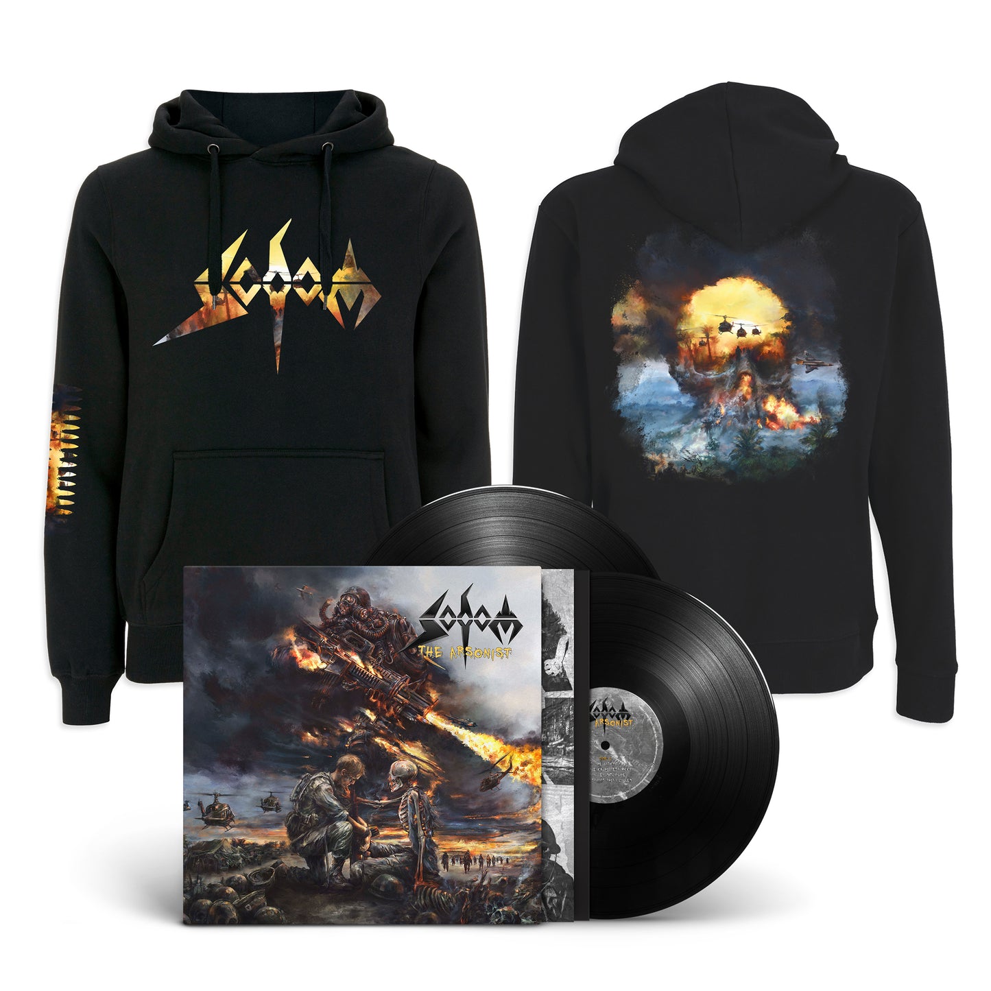 Sodom "The Arsonist" LP-Hoodie-Bundle "The Arsonist"