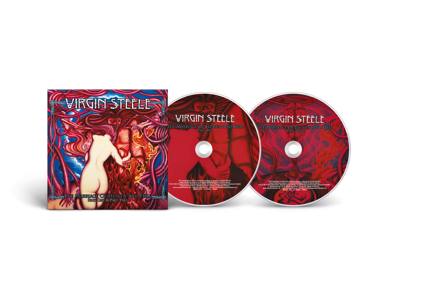 Virgin Steele "The Marriage Of Heaven & Hell Part One & Part Two" 2CD