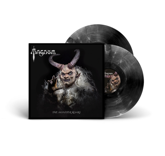 Magnum "The Monster Roars" LP (white & black marbled vinyl)