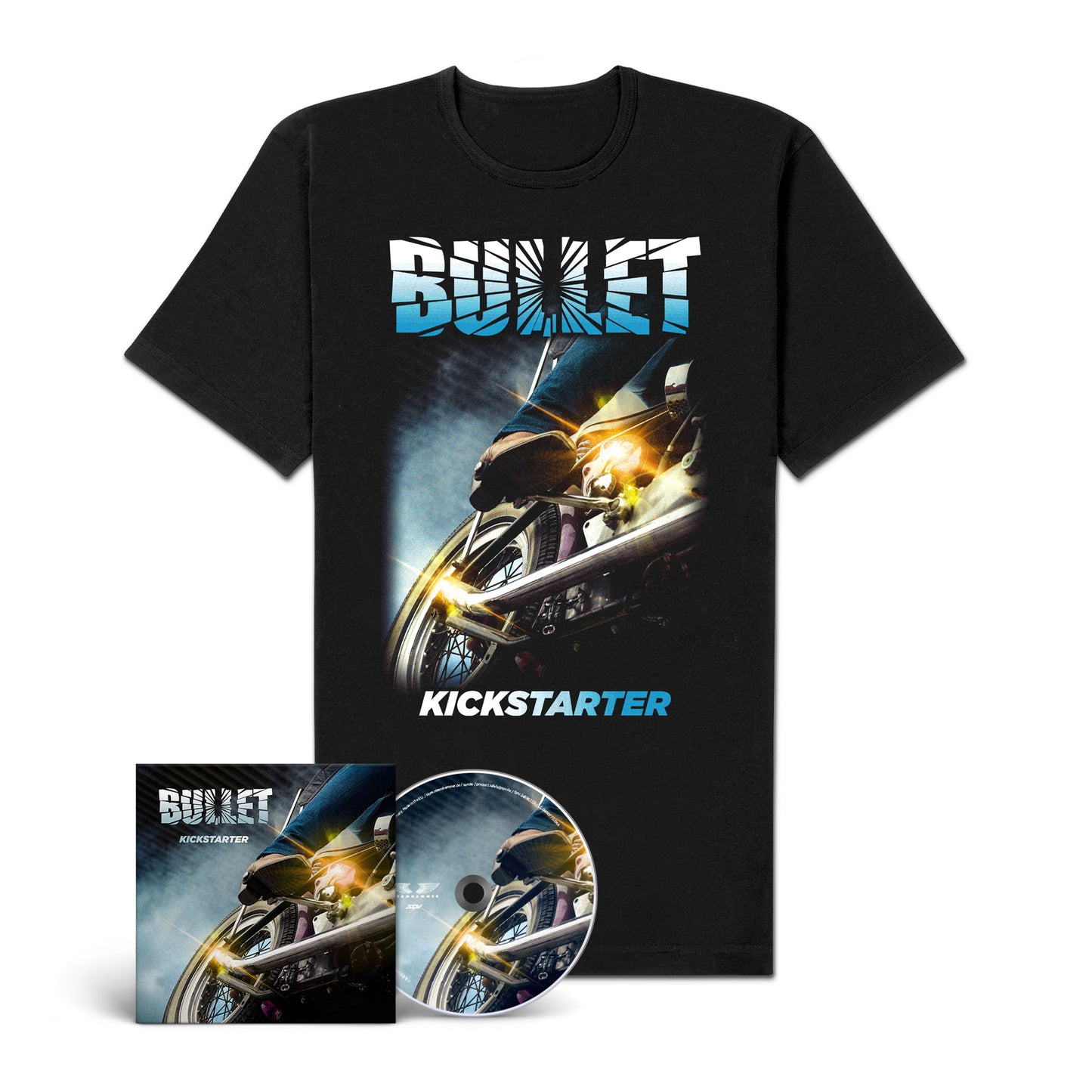 Bullet "Kickstarter" CD-Shirt-Bundle "Kickstart"