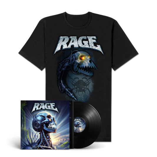 Rage "A New World Rising" LP-Shirt-Bundle "Rising"