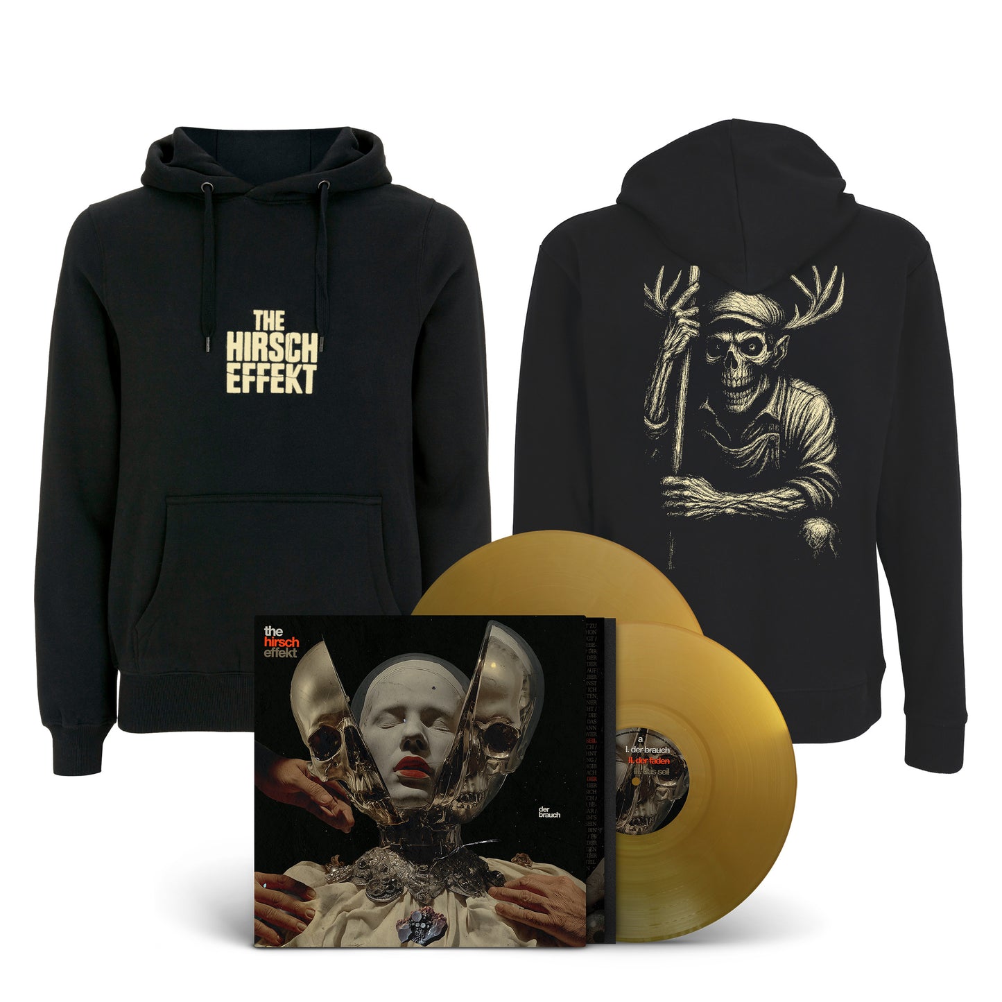 The Hirsch Effekt "Der Brauch" gold LP-Hoodie-Bundle "Der Brauch"