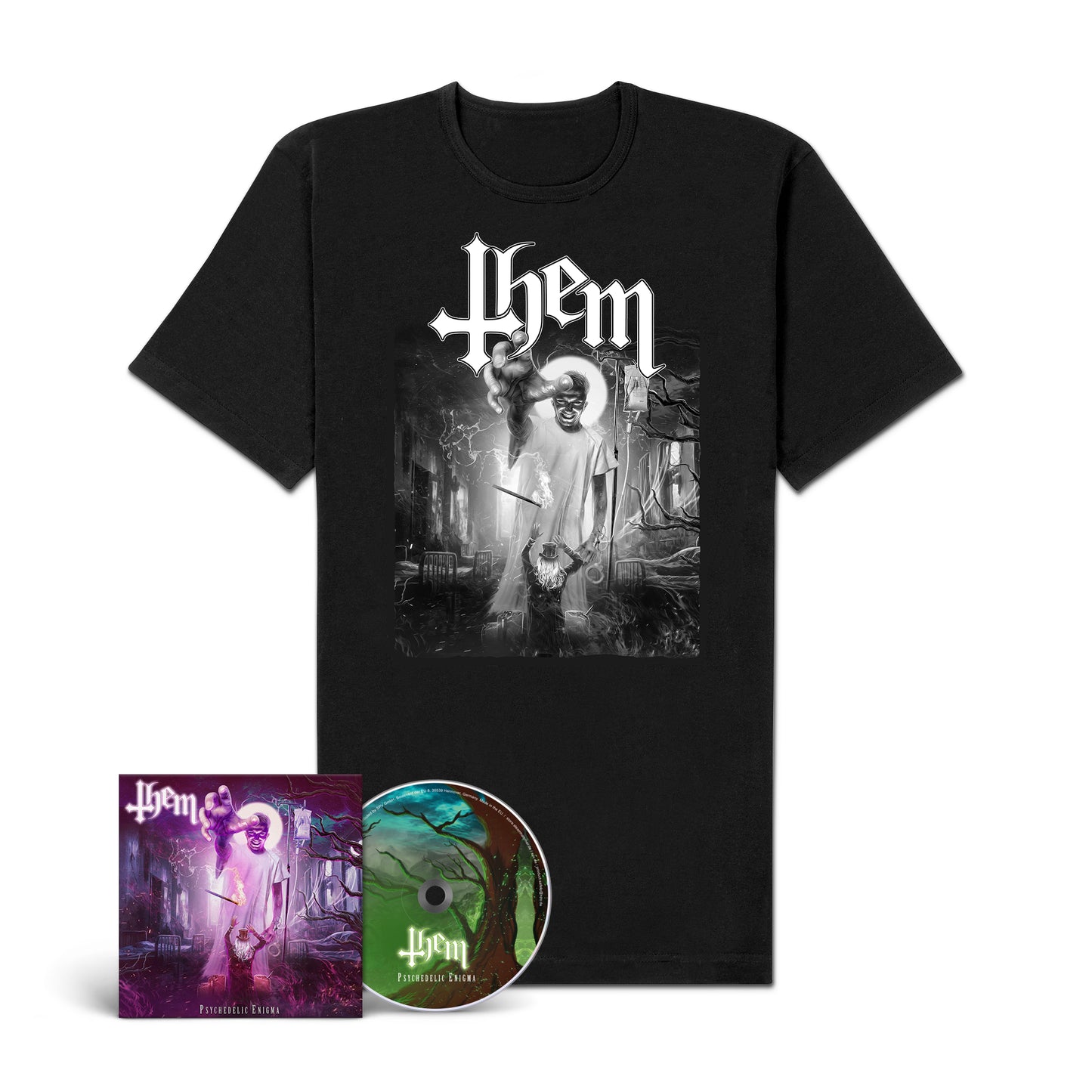 Them "Psychedelic Enigma" CD-Shirt-Bundle