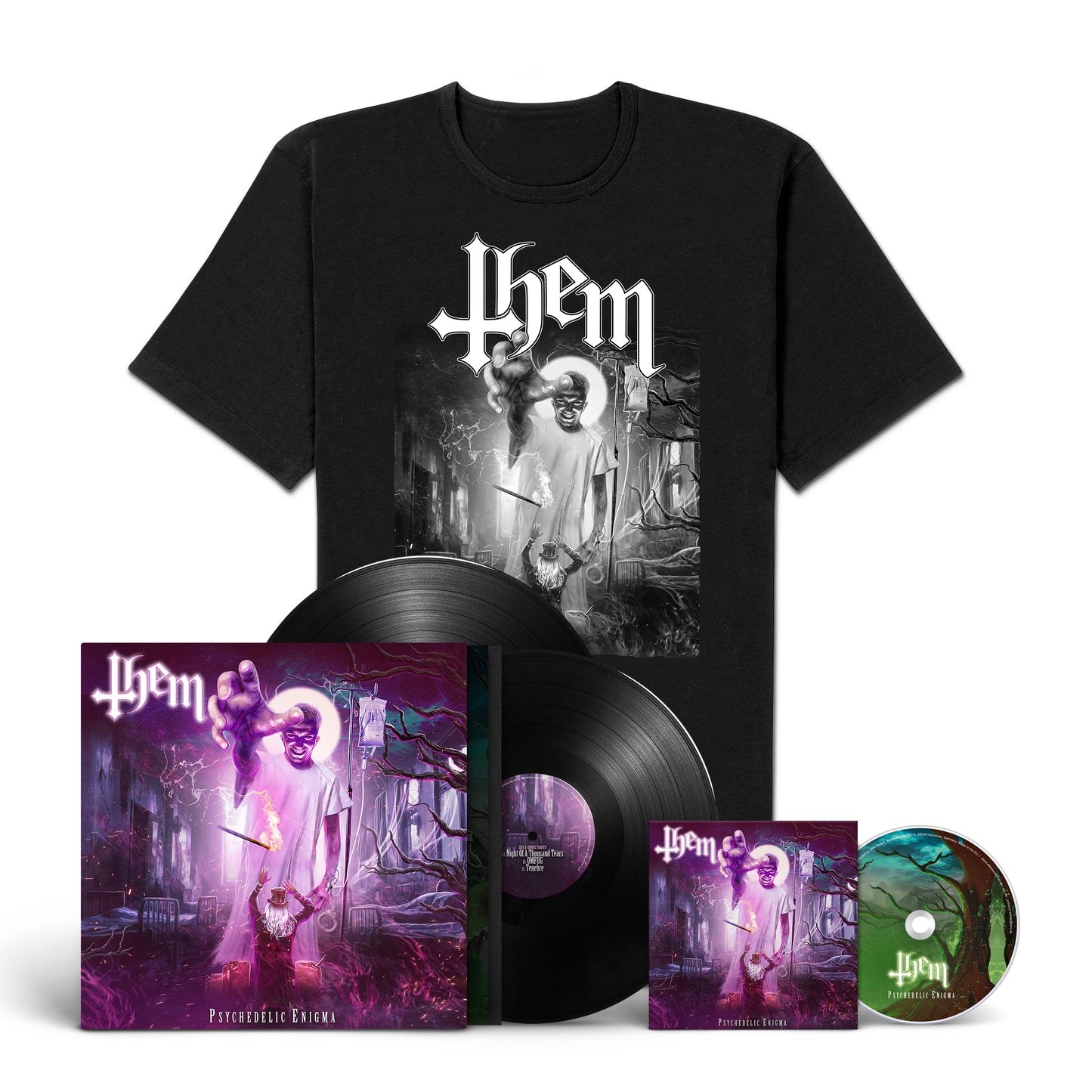 Them "Psychedelic Enigma" CD-LP-Shirt-Bundle
