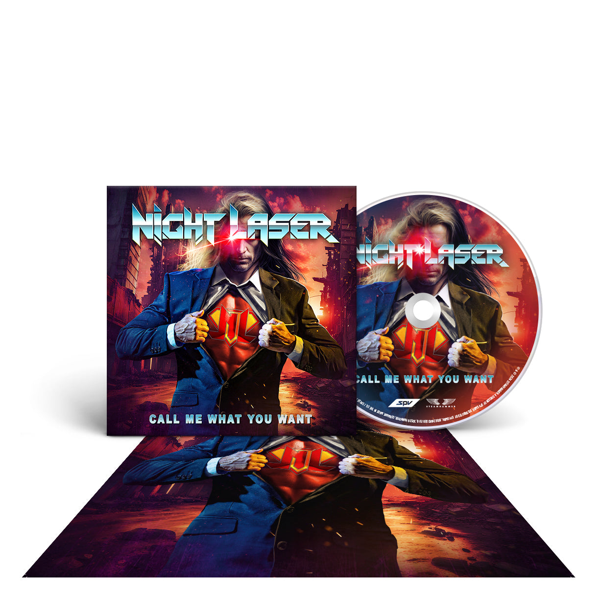 Night Laser "Call Me What You Want" CD-LP-Bundle "Call Me"