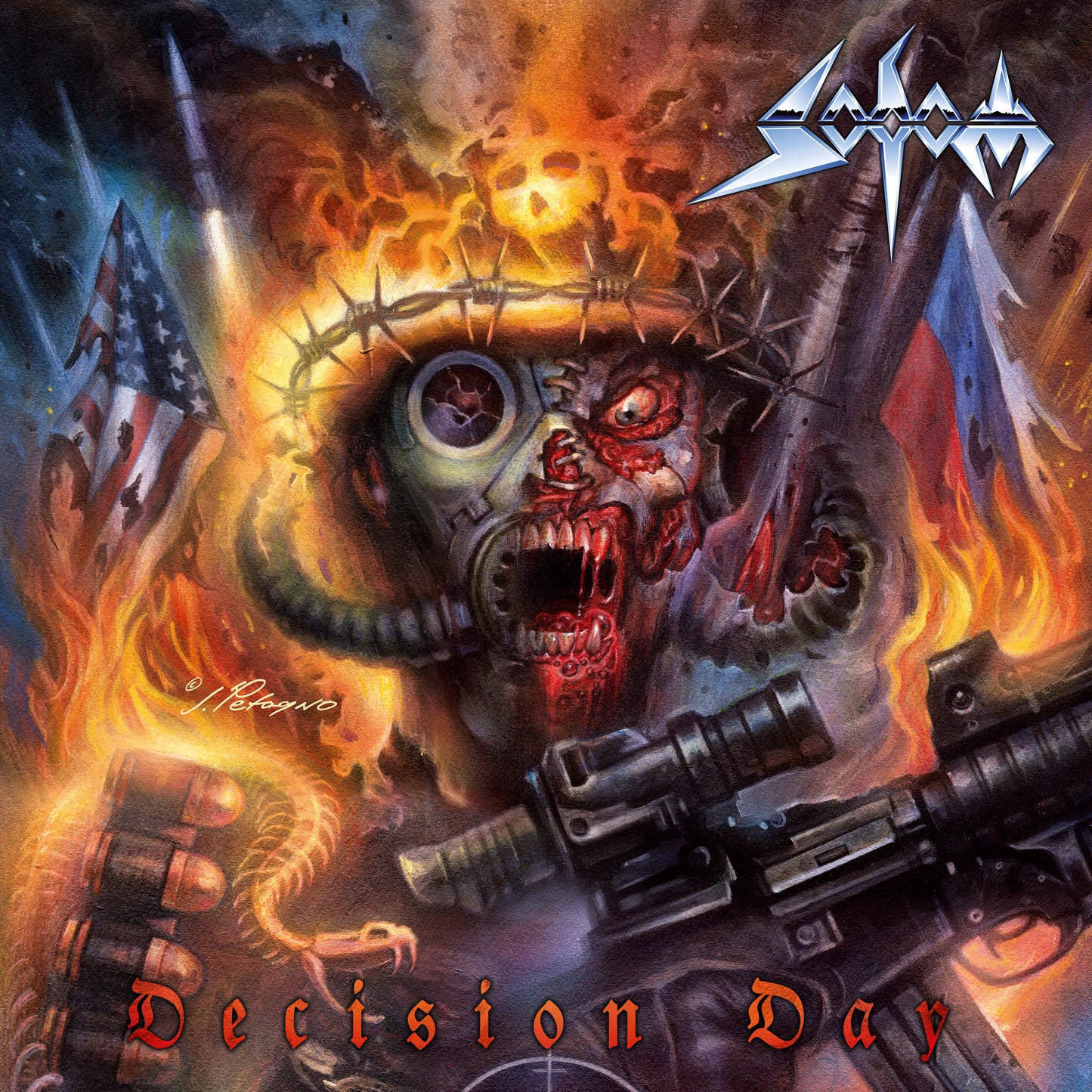 Sodom "Decision Day" LP (yellow & red marbled vinyl)