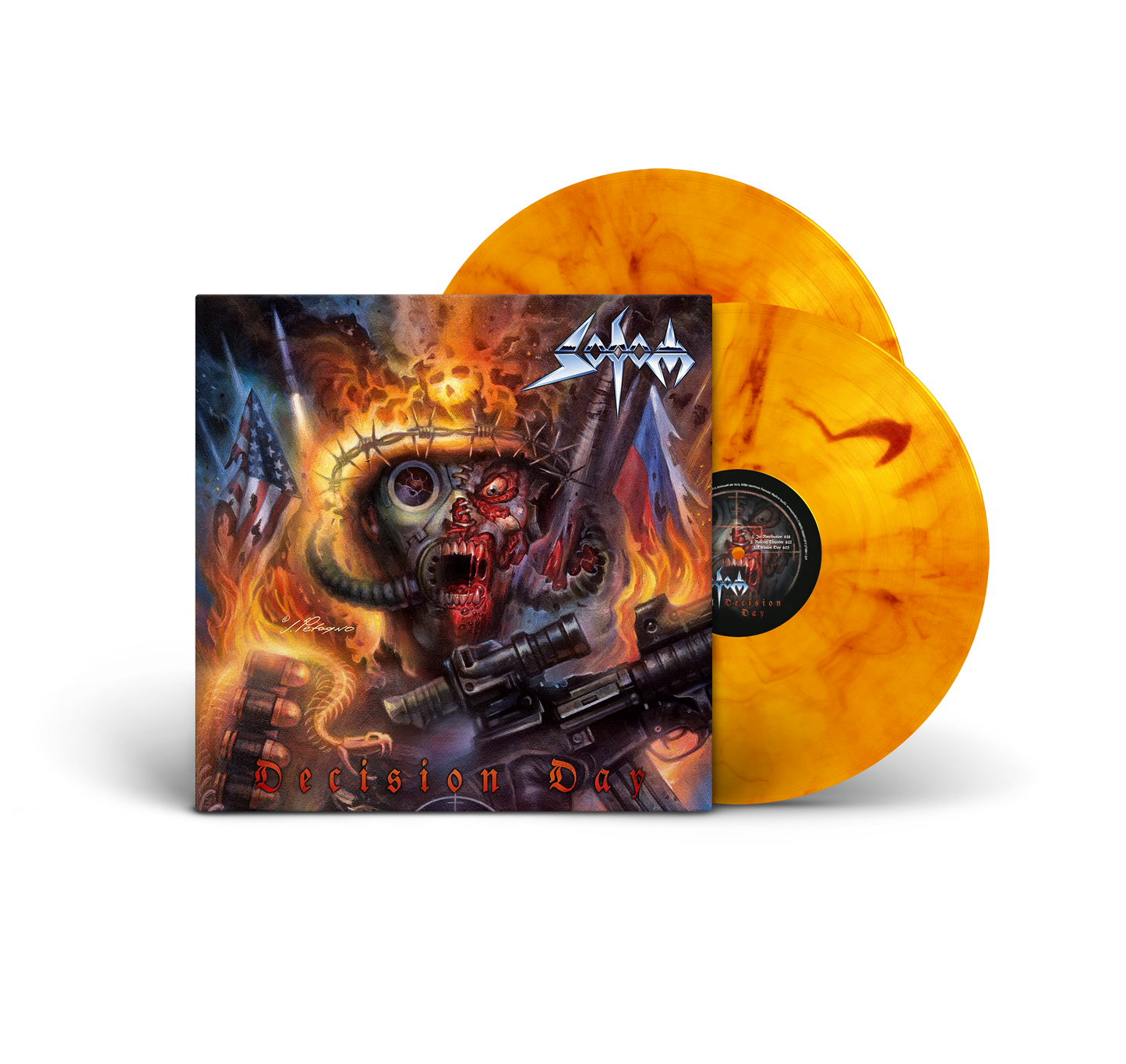 Sodom "Decision Day" LP (yellow & red marbled vinyl)