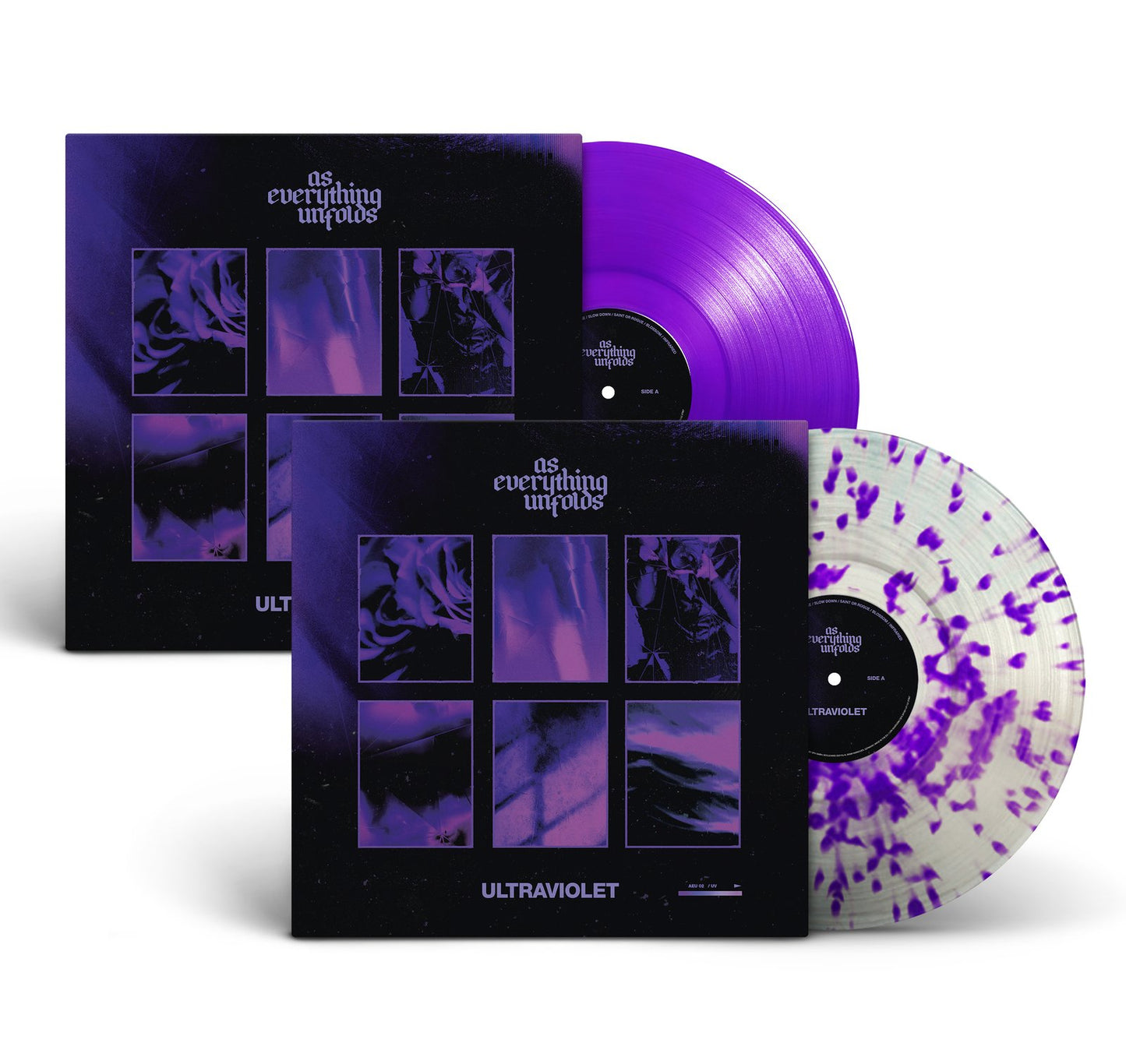 As Everything Unfolds "Ultraviolet" LP-LP-Bundle (violet & splatter vinyls)
