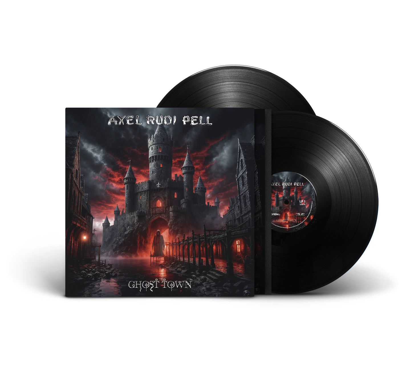 Axel Rudi Pell "Ghost Town" exclusive Box-2LP-2LP-CD-Bundle "Skull"