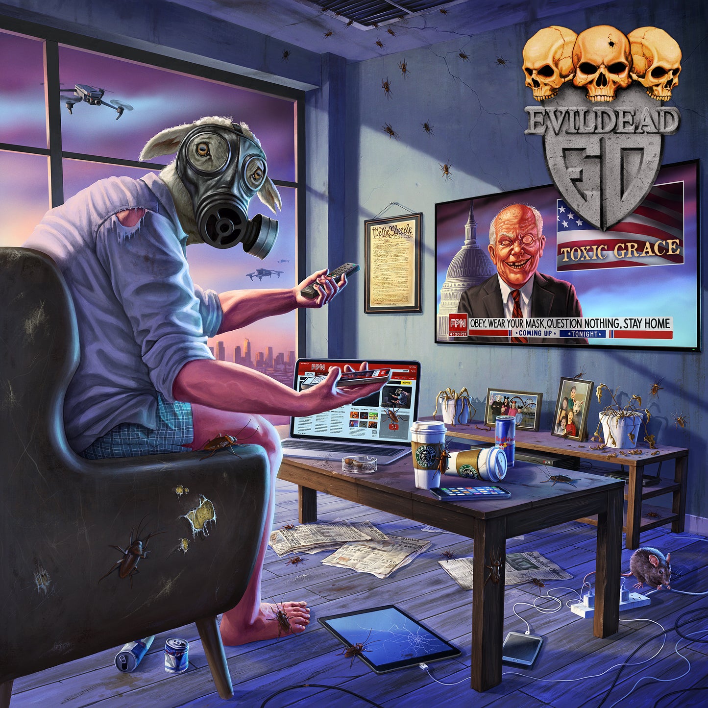 Evildead "Toxic Grace" exclusive LP-Bundle "Toxic"