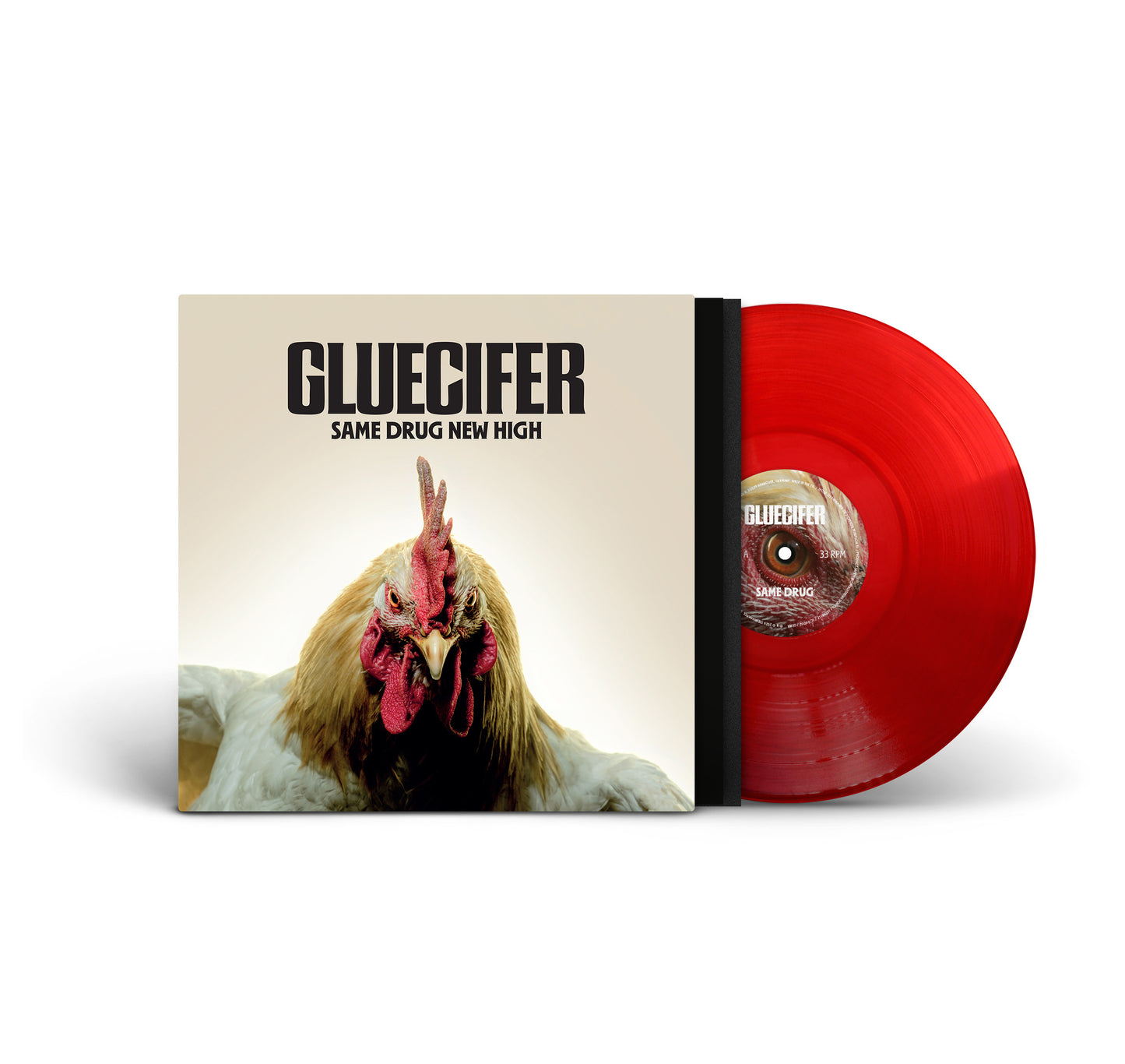 Gluecifer "Same Drug New High" exclusive CD-LP-LP-LP-Shirt-Bundle "Band" & "Cock"