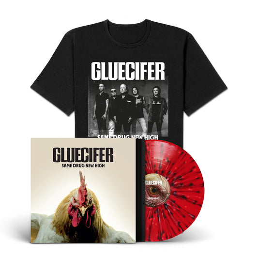 Gluecifer "Same Drug New High" exclusive LP-Shirt-Bundle "Band"