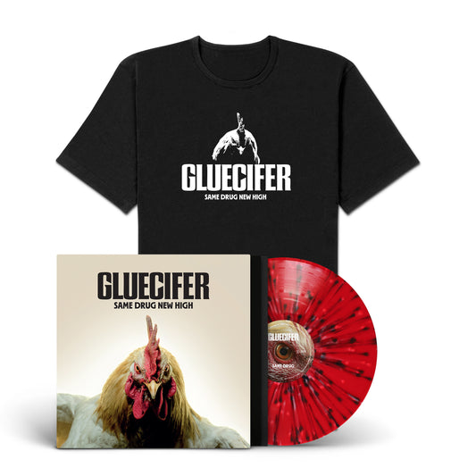 Gluecifer "Same Drug New High" exclusive LP-Shirt-Bundle "Cock"