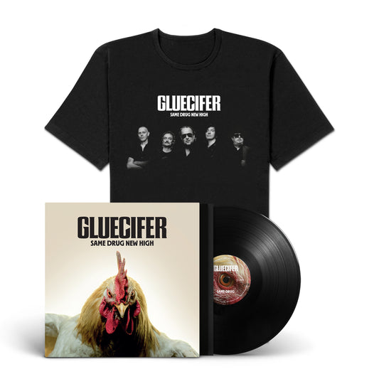 Gluecifer "Same Drug New High" LP-Shirt-Bundle "Band"