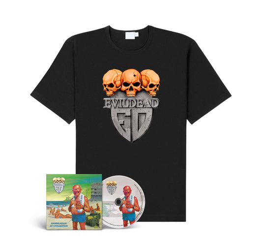 Evildead "Annihilation Of Civilization" CD-Shirt-Bundle "Skulls"