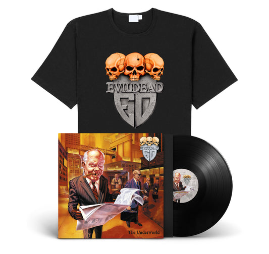 Evildead "The Underworld" LP-Shirt-Bundle "Skulls" (black vinyl)