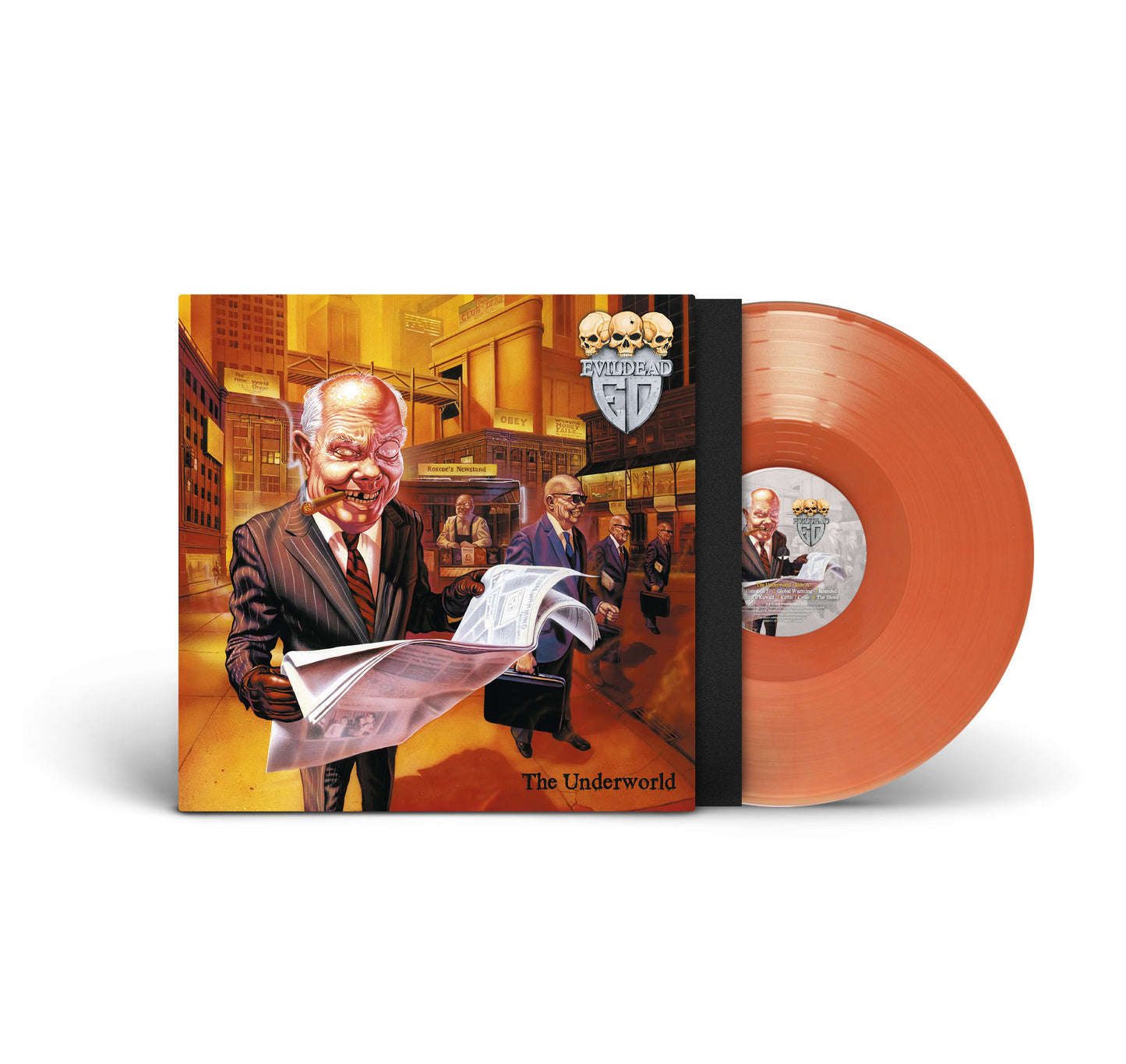 Evildead "Annihilation Of Civilization" & "The Underworld" exclusive LP-LP-CD-LP-LP-CD-Shirt-Bundle "Skulls"