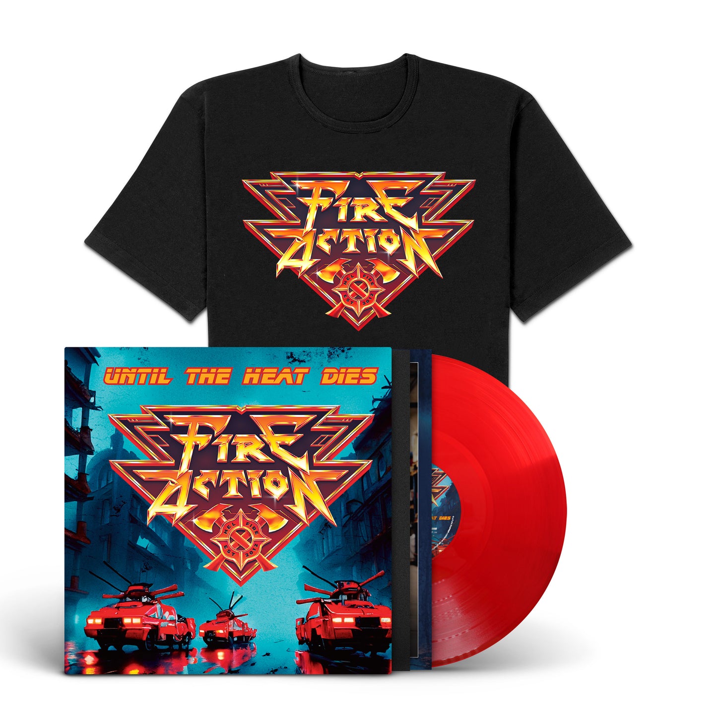 Fire Action "Until The Heat Dies" LP-Bundle "Heat"