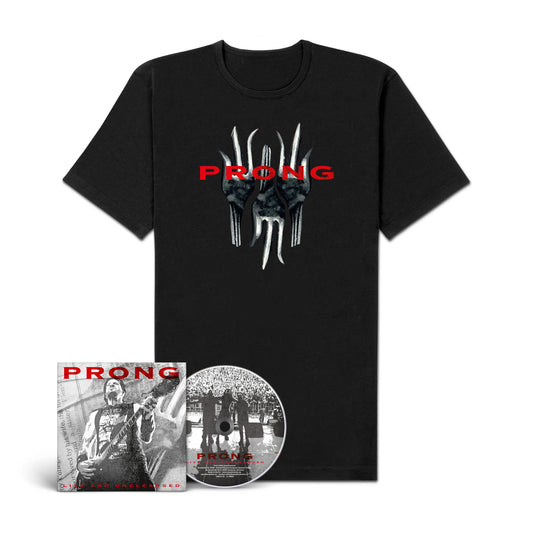 Prong "Live And Uncleansed" CD-Shirt-Bundle "Fork"