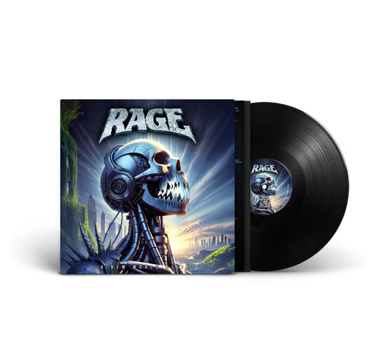 Rage "A New World Rising" LP-Shirt-Bundle "Rising"
