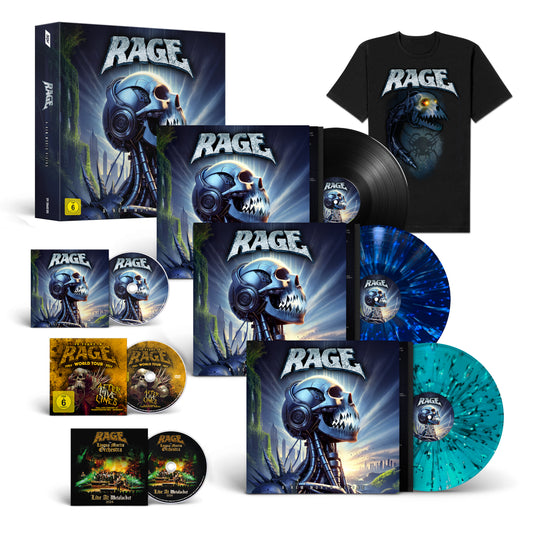 Rage "A New World Rising" exclusive Box-LP-LP-Shirt-Bundle "Rising"