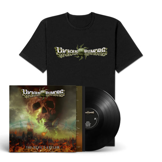 Vicious Rumors "The Devil's Asylum" LP-Shirt-Bundle "Logo"