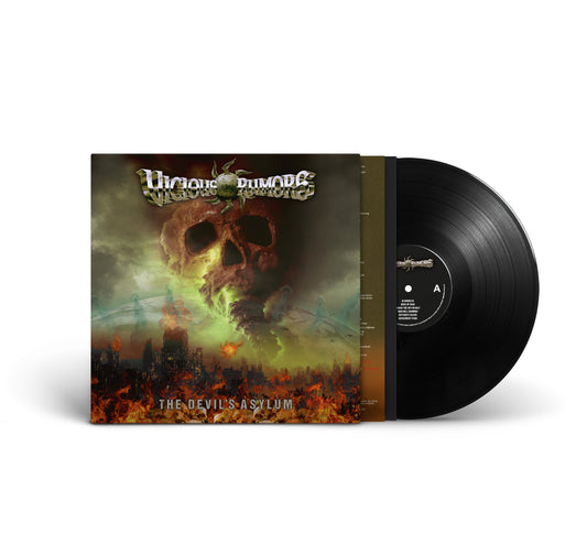 Vicious Rumors "The Devil's Asylum" LP-CD-Shirt-Bundle "Logo"