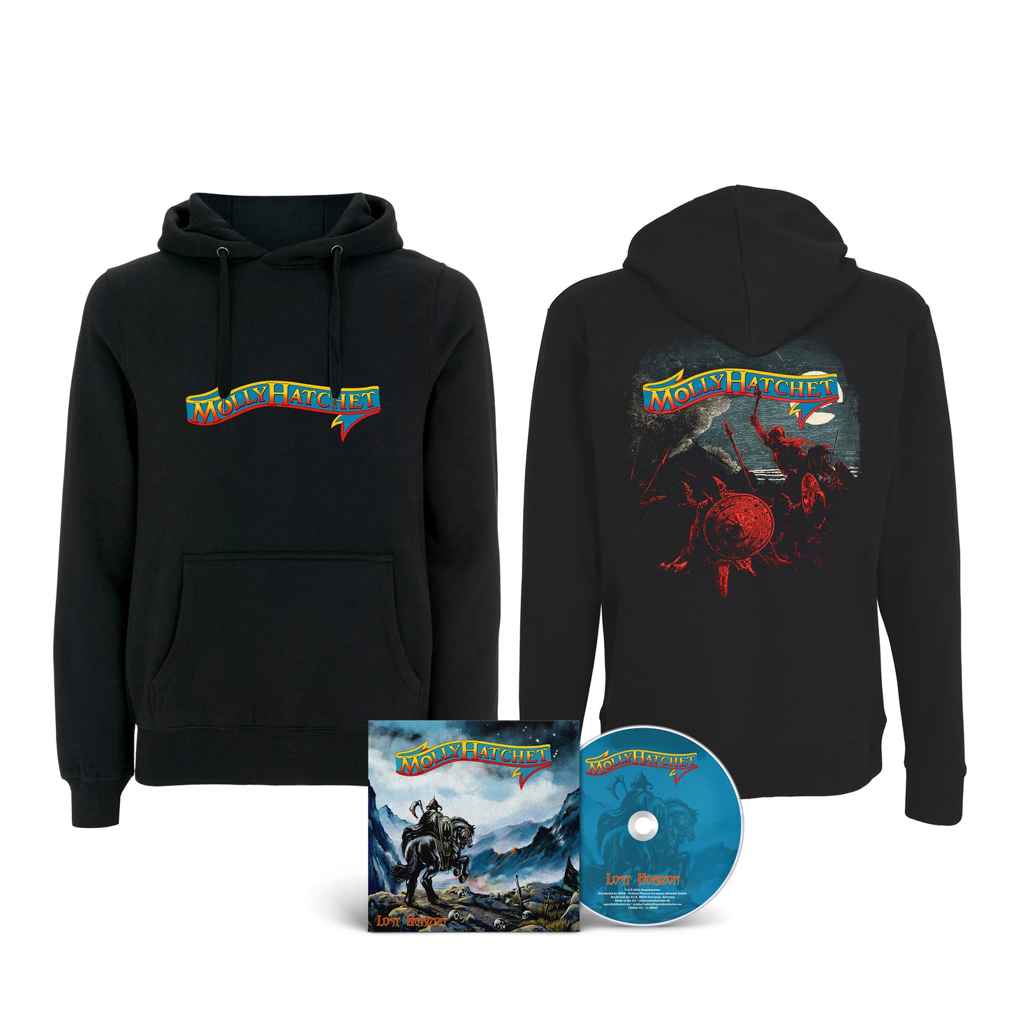Molly Hatchet "Lost Horizon" CD-Hoodie Bundle "Firing"