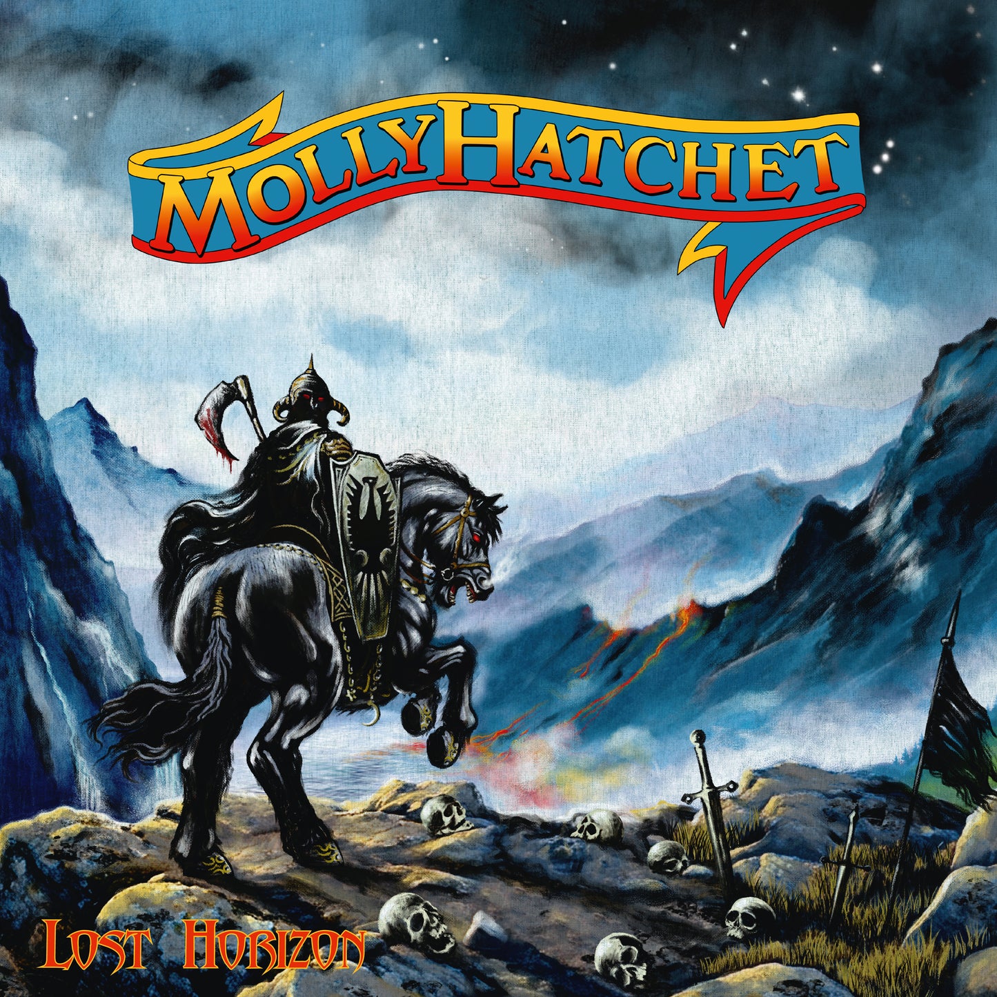 Molly Hatchet "Lost Horizon" LP-Hoodie Bundle "Firing"