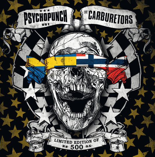 Psychopunch/The Carburetors "Split Single" LP (Single)