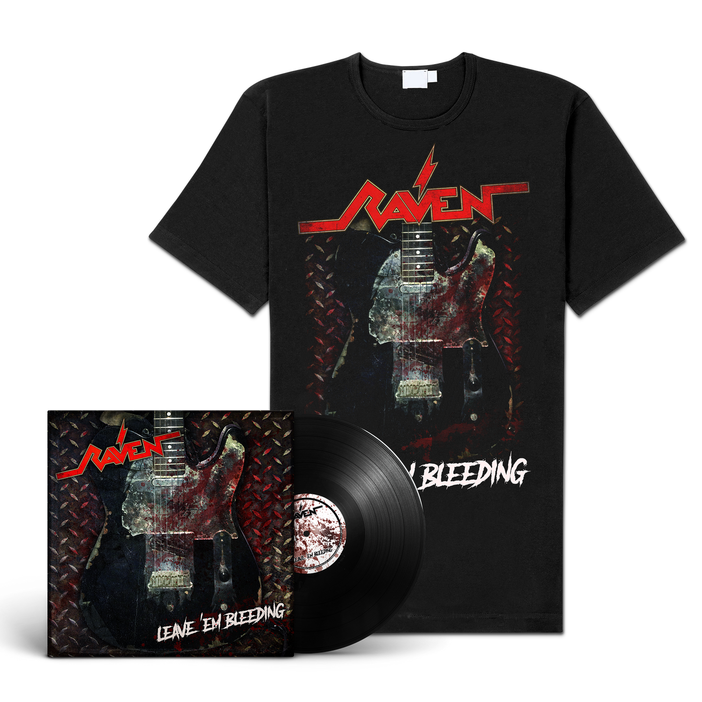 Raven "Leave ‘Em Bleeding" LP-Bundle "Bleeding"