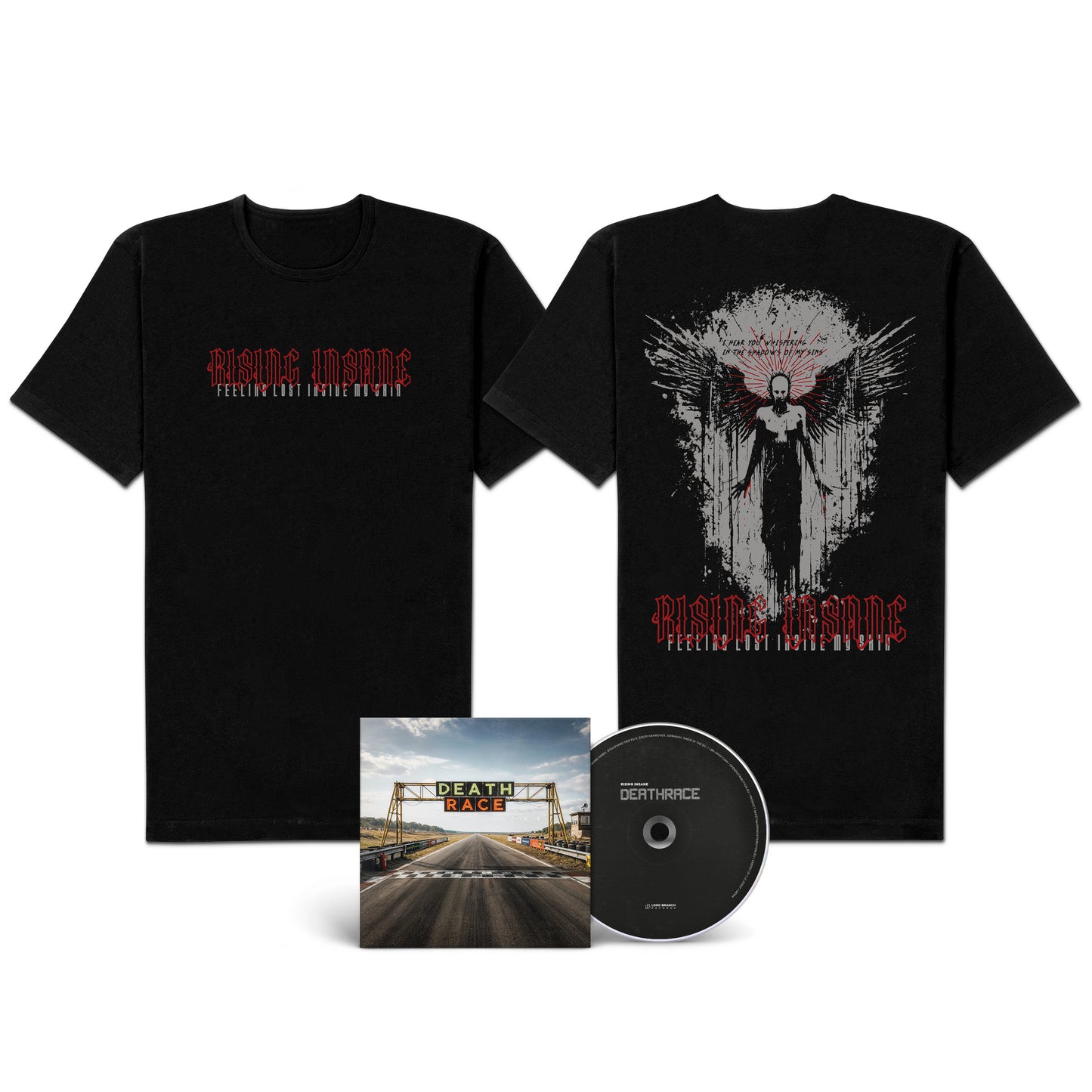 Rising Insane "DEATHRACE" CD-Shirt-Bundle "Feeling Lost"