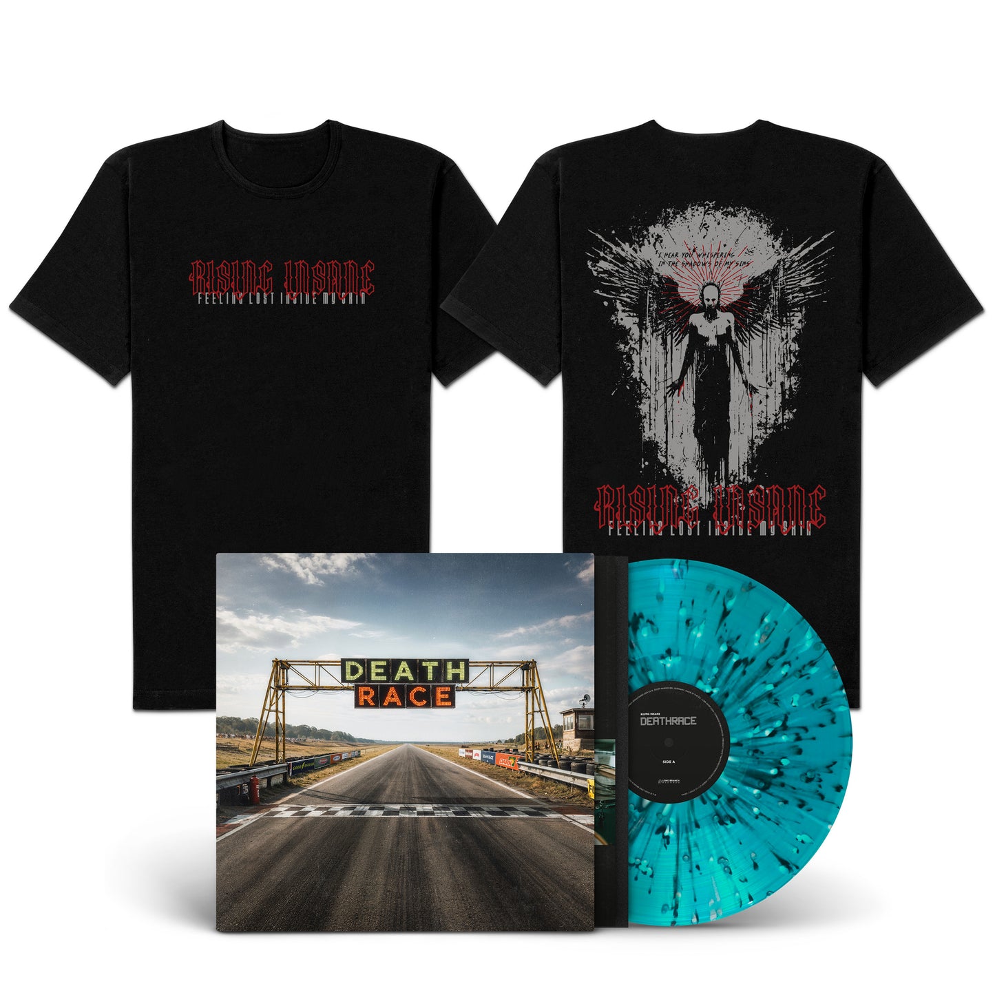 Rising Insane "DEATHRACE" LP-Shirt-Bundle "Feeling Lost"