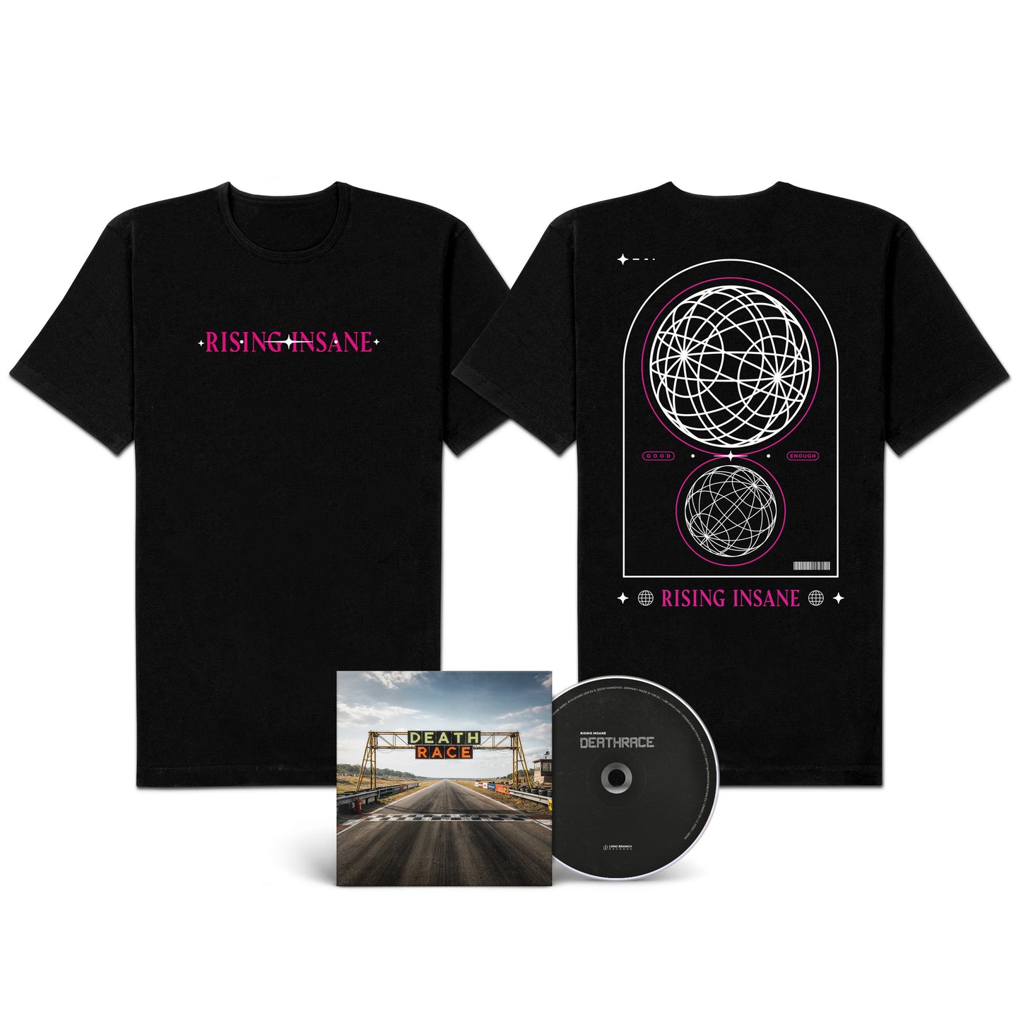 Rising Insane "DEATHRACE" CD-Shirt-Bundle "Good Enough"
