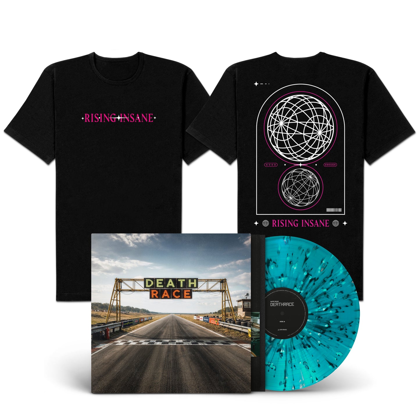 Rising Insane "DEATHRACE" LP-Shirt-Bundle "Good Enough"