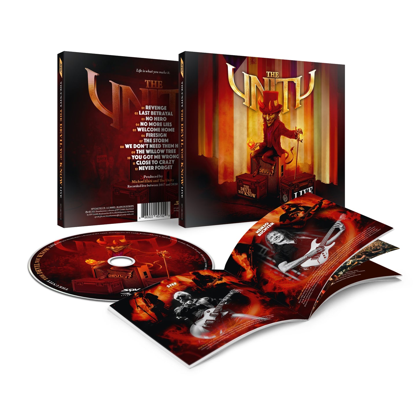 The Unity "The Devil You Know - Live" CD