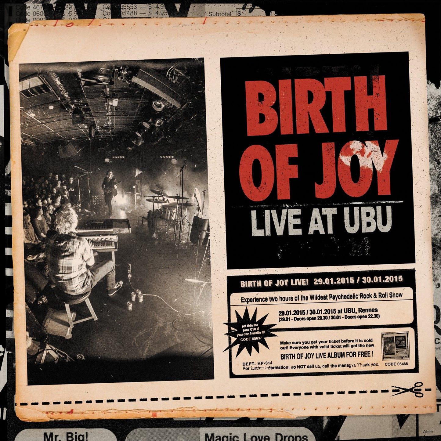 Birth Of Joy "Live At Ubu" CD
